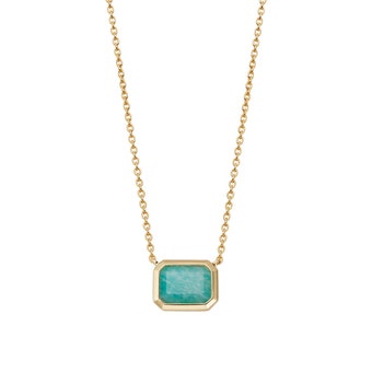Ottima Amazonite Pendant in Yellow Gold Vermeil | Astley Clarke