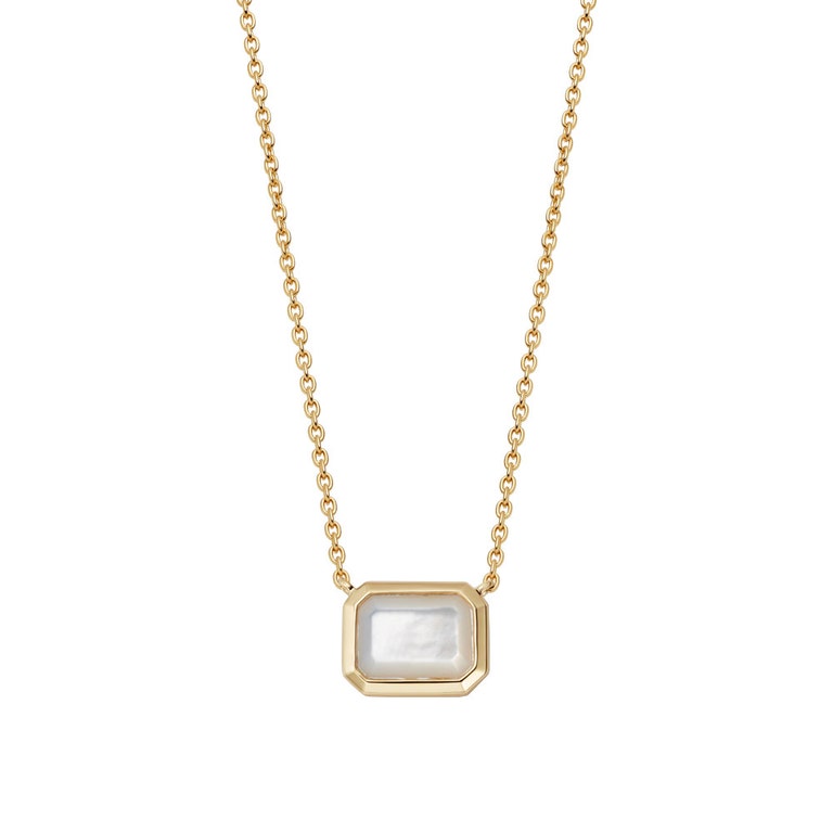 Ottima Mother of Pearl Pendant in Yellow Gold Vermeil | Astley Clarke