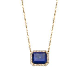 Ottima Lapis Slice Landscape Pendant in Yellow Gold Vermeil | Astley Clarke