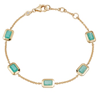 Ottima Amazonite Tennis Bracelet in Yellow Gold Vermeil | Astley Clarke