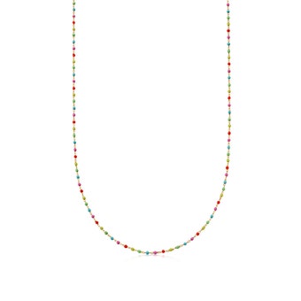 Biography Neon Enamel Choker in Yellow Gold Vermeil
