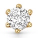 Solid Gold Interstellar Solitaire Lab Grown Diamond Stud Earrings