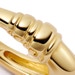 Gold Aurora Oval Hoop Earrings