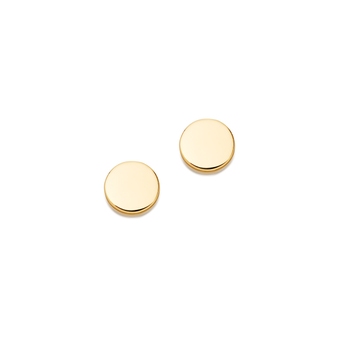 Disc Stilla Stud Earrings in Yellow 