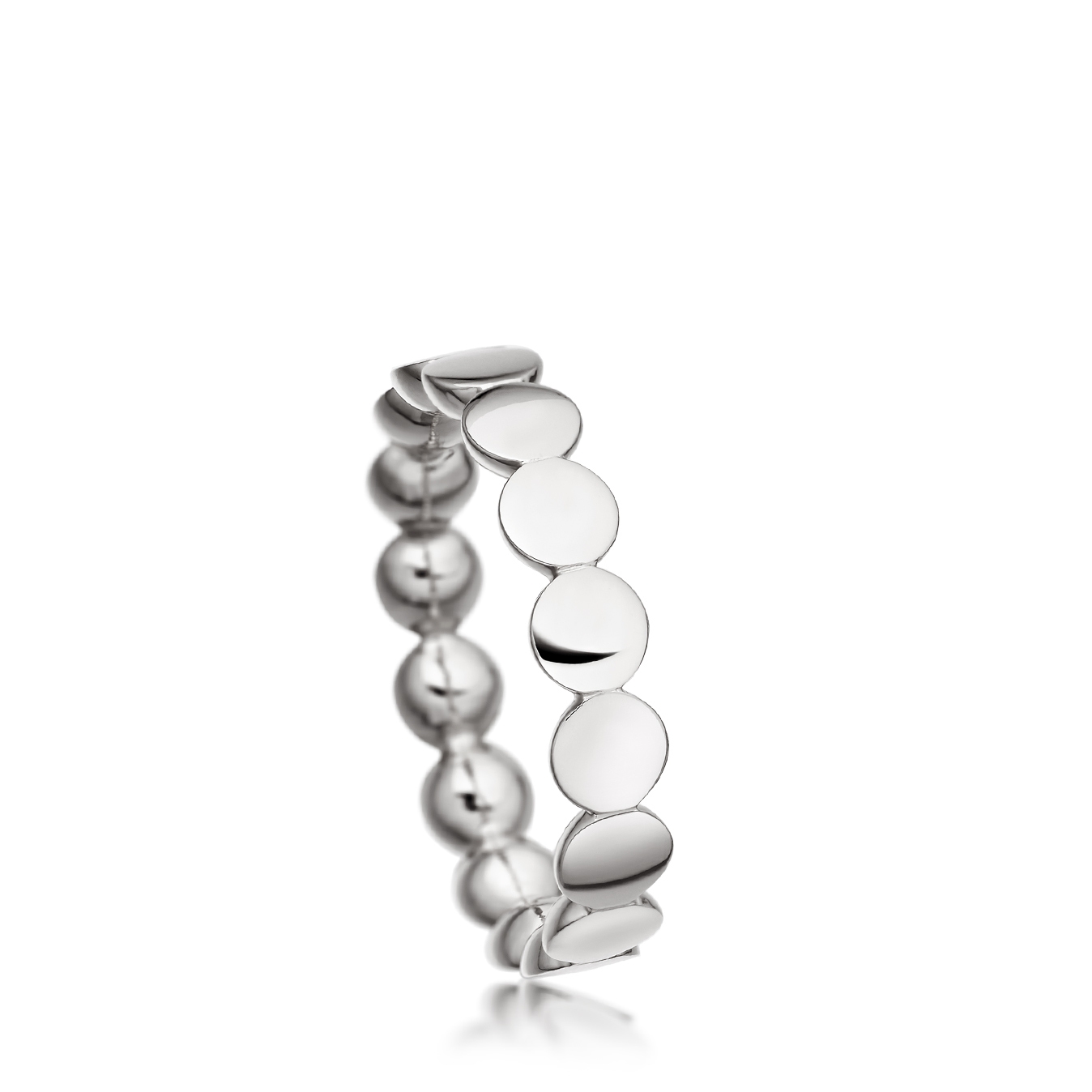 Sterling silver disc ring hot sale