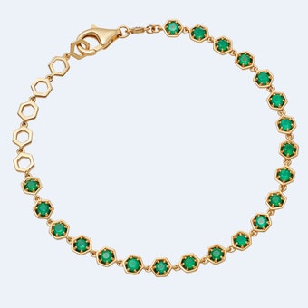 Deco Green Agate Detail Bracelet 
