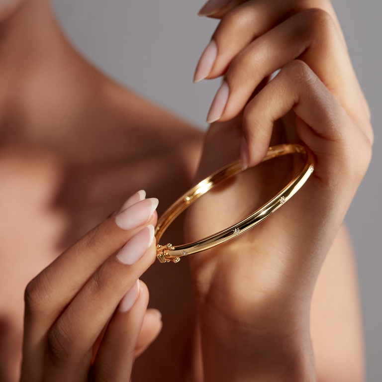 Gold Celestial Orion Bangle