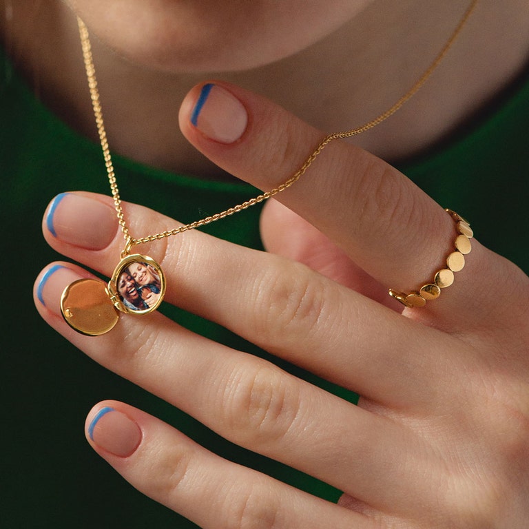 Gold Stilla Disc Ring 
