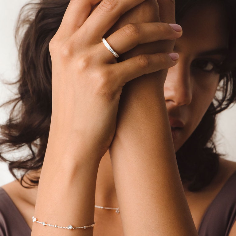 Silver Polaris Eternity Ring
