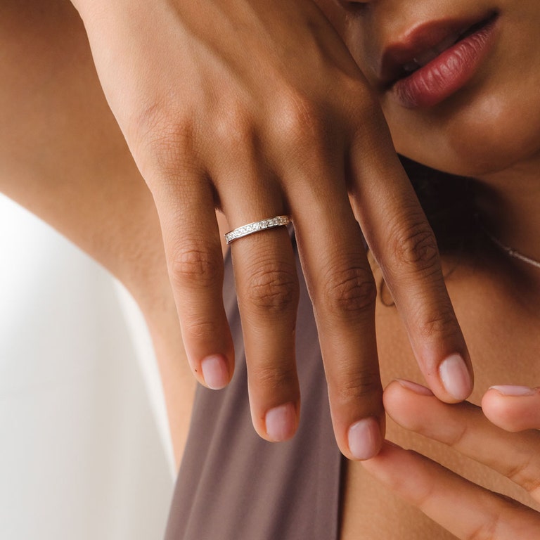 Silver Polaris Eternity Ring