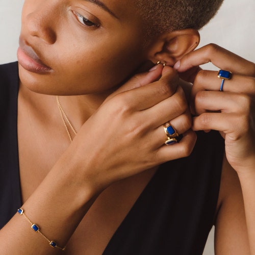 Ottima Lapis Ring in Yellow Gold Vermeil