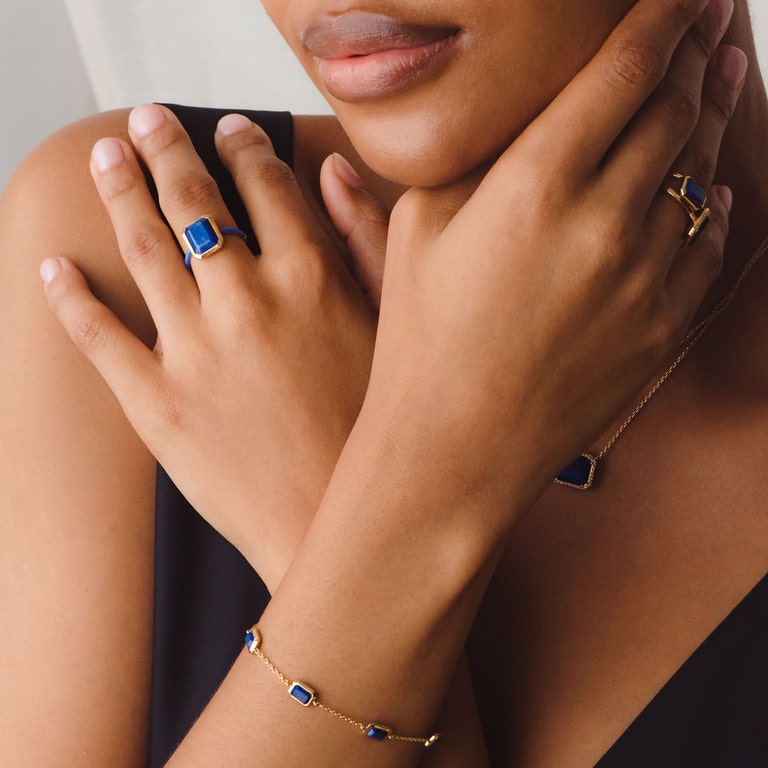Ottima Lapis Tennis Bracelet in Yellow Gold Vermeil | Astley Clarke