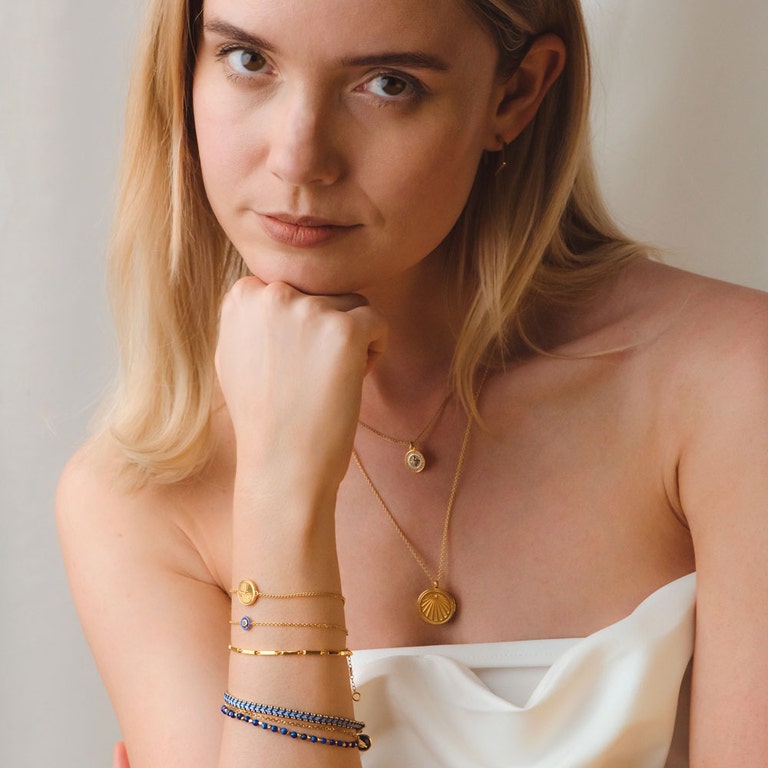 Gold Celestial Compass Kula Bracelet