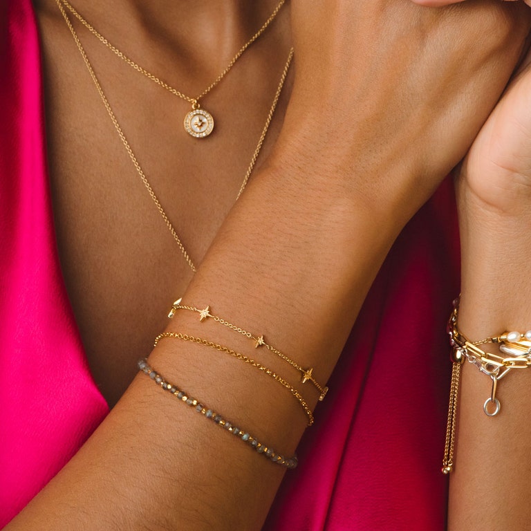 Gold Celestial Station Bracelet
