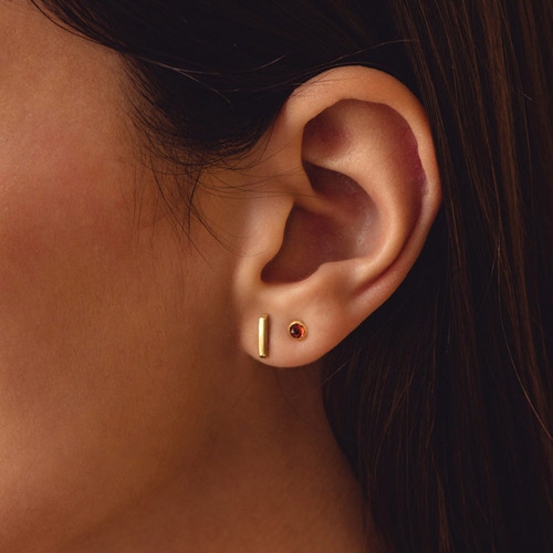 Gold Aubar Stud Earrings
