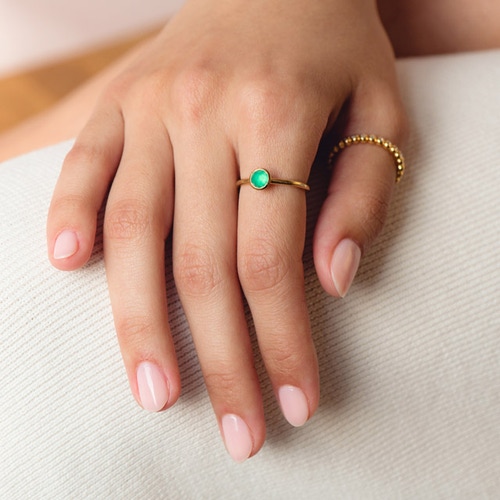 Gold Stilla Beaded Ring