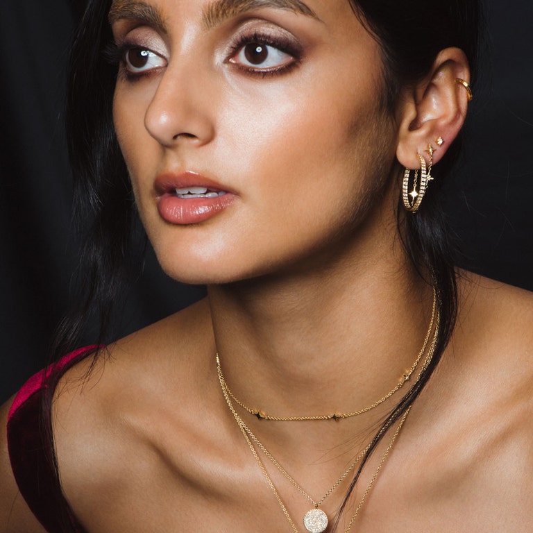 Celestial Necklace and Earring Stack