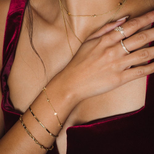 Gold Celestial Station Bracelet