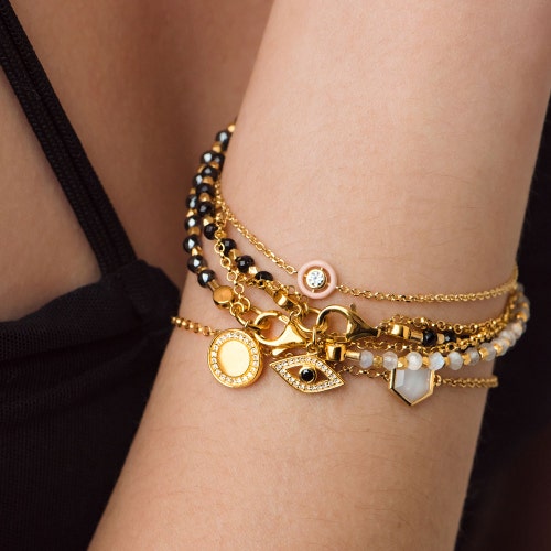 Cirque Bracelet Pink Enamel