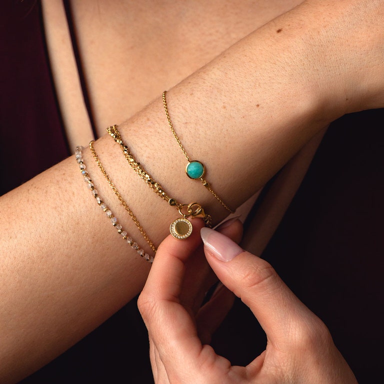 Gold Biography Cosmos Bracelet