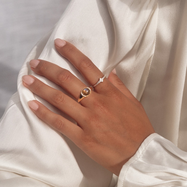 Silver Luna Light Ring