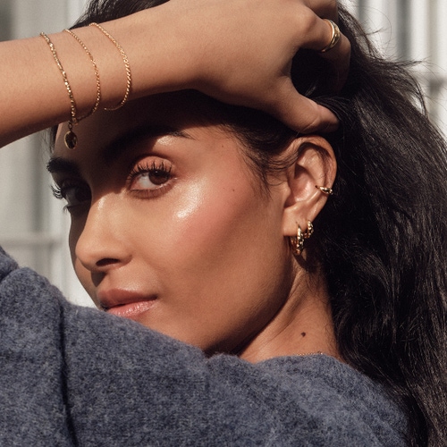 Gold Celestial Mini Tiny Star Huggie Earrings