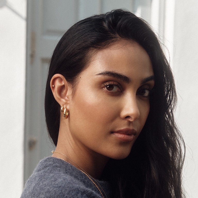 Gold Celestial Mini Tiny Star Huggie Earrings