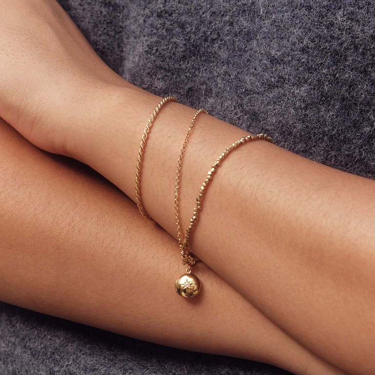 GOLD ROPE CHAIN BRACELET