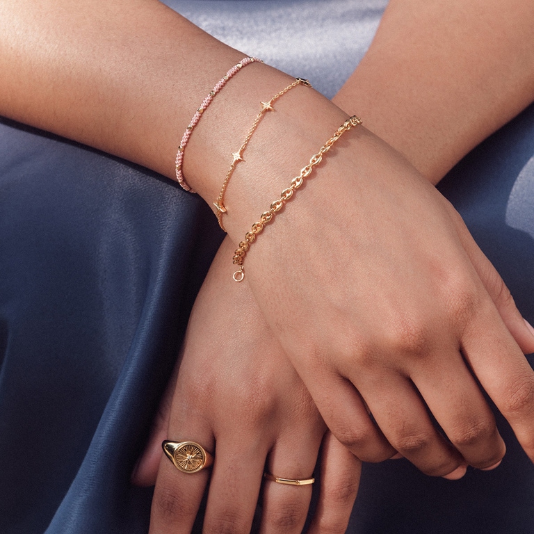 GOLD GOLD MARINER CHAIN BRACELET