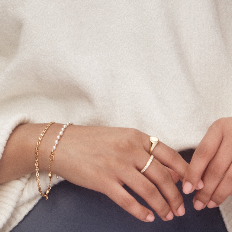 GOLD GOLD MARINER CHAIN BRACELET