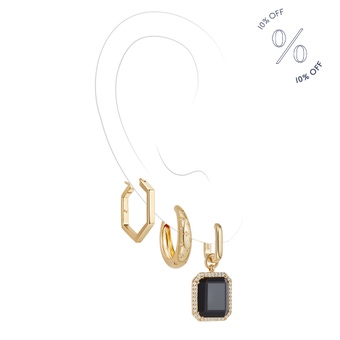 Gold Statement Ear Stack