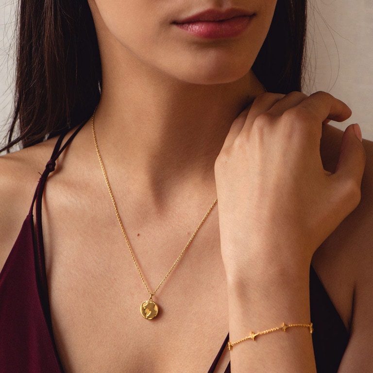 Biography Earth Locket Necklace