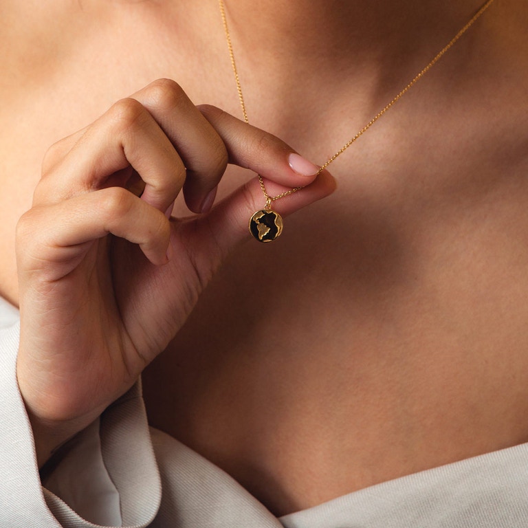 Biography Earth Locket Necklace