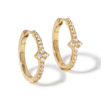 Gold Luna Light Hoop Maxi Earrings