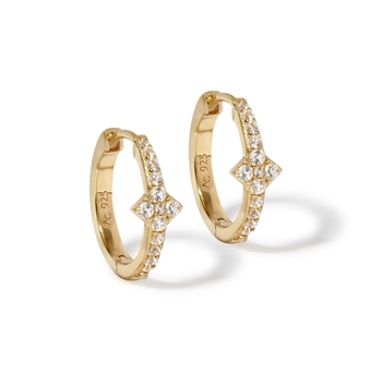 Gold Luna Light Hoop Earrings