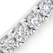Solid White Gold Half Eternity Lab Grown Diamond Ring