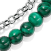 Silver Biography Malachite Bracelet