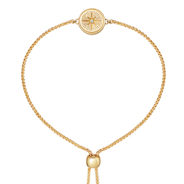 Celestial Compass Kula Bracelet in Yellow Gold Vermeil
