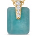 Gold Deco Amazonite Pendant