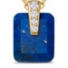 Gold Deco Lapis Pendant
