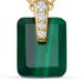 Gold Deco Malachite Pendant