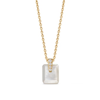 Gold Deco Mother of Pearl Pendant