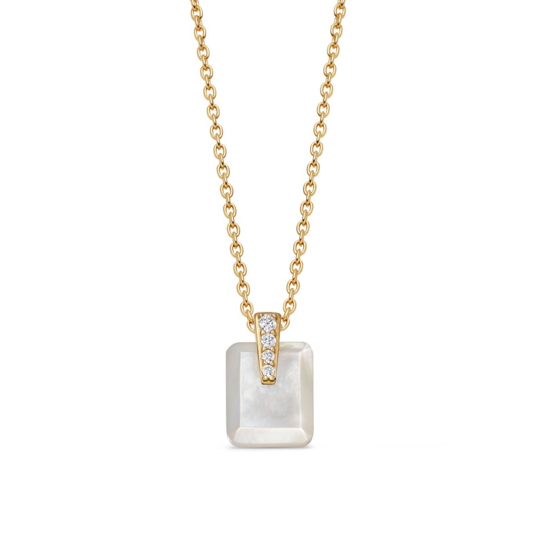 Gold Deco Mother of Pearl Pendant