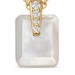 Gold Deco Mother of Pearl Drop Huggies