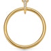 Gold Luna Light Front Facing Hoop Earrings