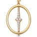 Gold Luna Light Spinning Orb Necklace