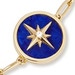 Gold Polaris Lapis Locket Bracelet