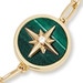 Gold Polaris Malachite Locket Bracelet