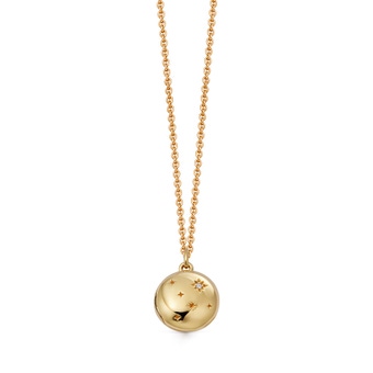 Gold Tiny Star Mini biography locket