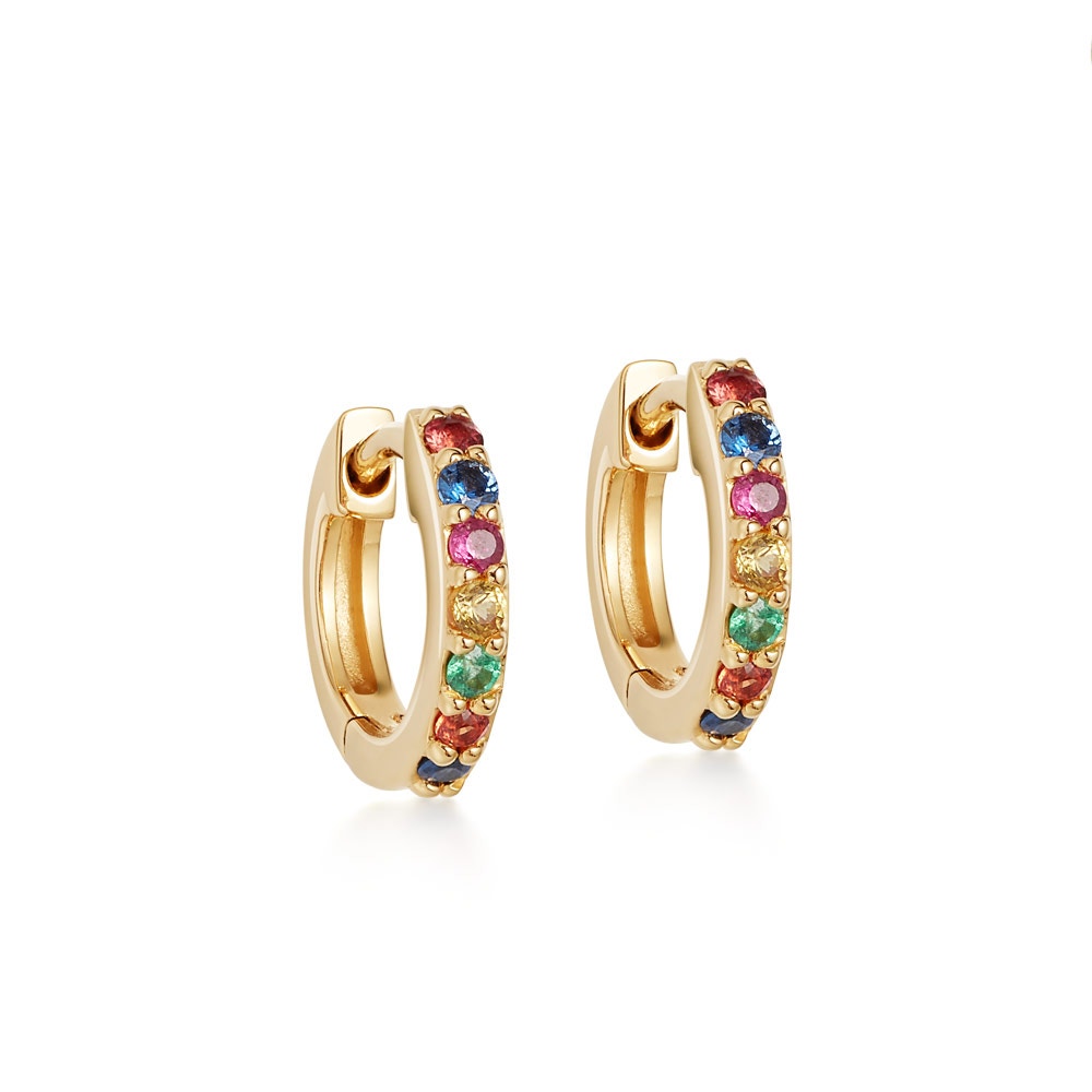 Astley Clarke 14kt recycled yellow gold mini hoop earrings